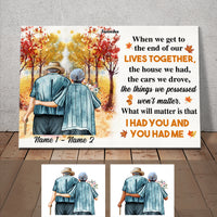 Personalized Fall Halloween Couple Husband Wife Poster AG104 81O34 thumb 1