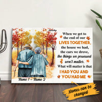 Personalized Fall Halloween Couple Husband Wife Poster AG104 81O34 thumb 1
