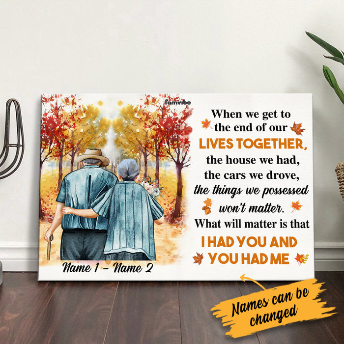 Personalized Fall Halloween Couple Husband Wife Poster AG104 81O34 1