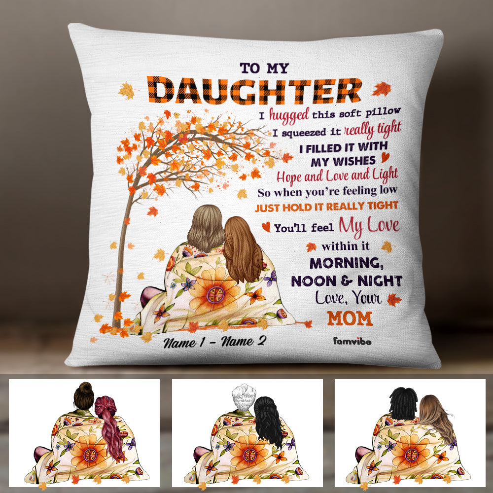 Personalized Granddaughter Fall Pillow AG124 95O47 (Insert Included)
