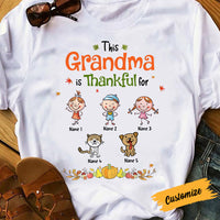 Personalized Fall Grandma Thankful T Shirt AG106 81O57 thumb 1