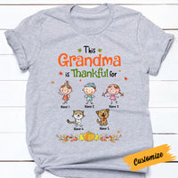 Personalized Fall Grandma Thankful T Shirt AG106 81O57 thumb 1