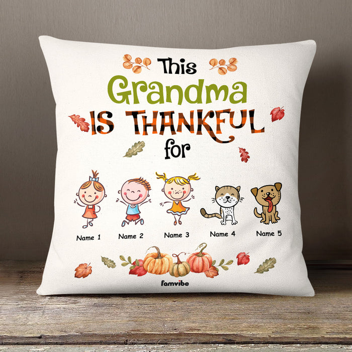 Personalized Fall Grandma Pillow AG112 26O58 (Insert Included) 1