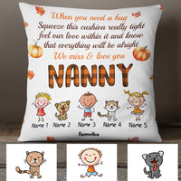 Personalized Fall Grandma Hug Pillow AG111 24O34 (Insert Included) thumb 1