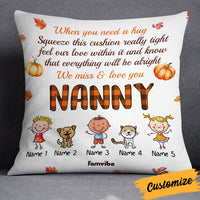 Personalized Fall Grandma Hug Pillow AG111 24O34 (Insert Included) thumb 1