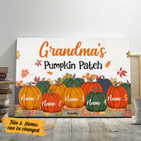 Personalized Grandma Fall Halloween Pumpkin Patch Poster AG111 81O36 thumb 1