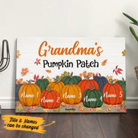 Personalized Grandma Fall Halloween Pumpkin Patch Poster AG111 81O36 thumb 1