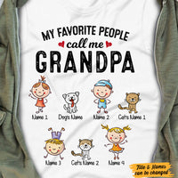 Apa Grandpa Fishing Gift My Favorite Fishing Buddy Calls Me Apa Men V-Neck  Tshirt