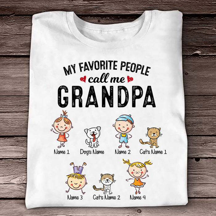 Personalized Grandpa Favorite People T Shirt AG112 30O47 1