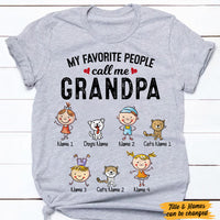 Apa Grandpa Fishing Gift My Favorite Fishing Buddy Calls Me Apa Men V-Neck  Tshirt