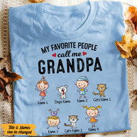 Personalized Grandpa Favorite People T Shirt AG112 30O47 thumb 1
