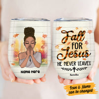Personalized BWA For Jesus Fall Halloween Wine Tumbler AG112 95O36 thumb 1