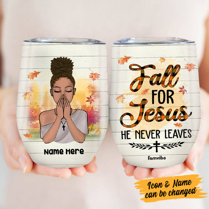 Personalized BWA For Jesus Fall Halloween Wine Tumbler AG112 95O36 1