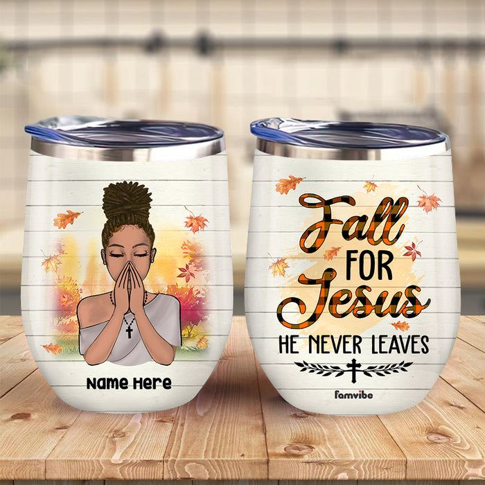 Personalized BWA For Jesus Fall Halloween Wine Tumbler AG112 95O36 1