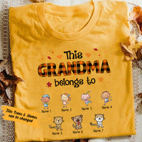 Personalized Fall Grandma T Shirt AG111 26O36 thumb 1