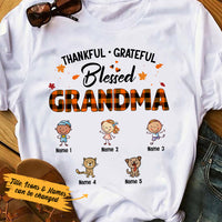 Personalized Mom Grandma Fall Halloween T Shirt AG111 95O36 thumb 1