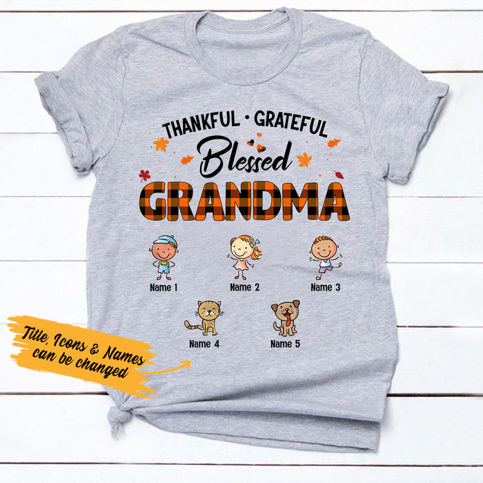 Personalized Mom Grandma Fall Halloween T Shirt AG111 95O36 1