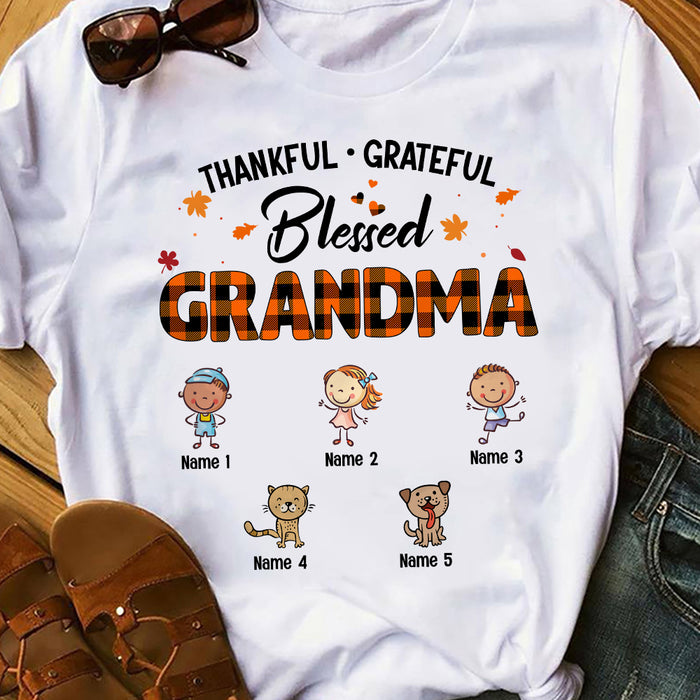 Personalized Mom Grandma Fall Halloween T Shirt AG111 95O36 1