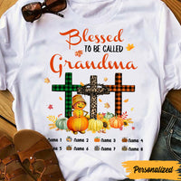 Personalized Grandma Fall Halloween Blessed T Shirt AG121 81O47 thumb 1