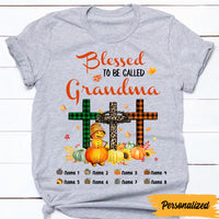 Personalized Grandma Fall Halloween Blessed T Shirt AG121 81O47 thumb 1