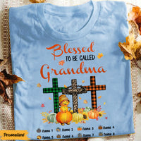 Personalized Grandma Fall Halloween Blessed T Shirt AG121 81O47 thumb 1