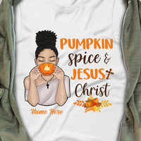 Personalized Jesus Pumpkin Spice Fall T Shirt AG125 95O34 thumb 1