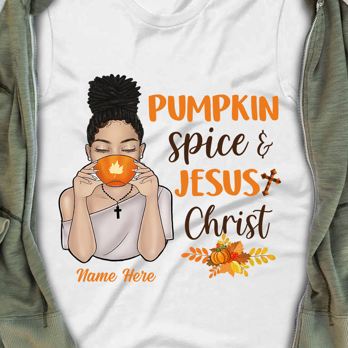 Personalized Jesus Pumpkin Spice Fall T Shirt AG125 95O34 1