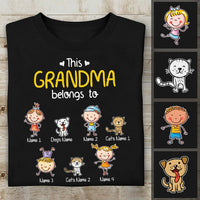 Personalized Grandma Mom Grandkids T Shirt AG122 24O47 thumb 1