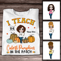 Personalized Teacher Pumpkin Fall T Shirt AG122 81O57 thumb 1
