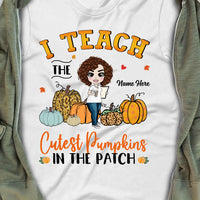 Personalized Teacher Pumpkin Fall T Shirt AG122 81O57 thumb 1