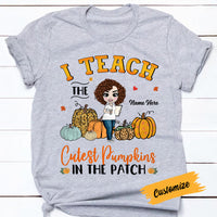 Personalized Teacher Pumpkin Fall T Shirt AG122 81O57 thumb 1