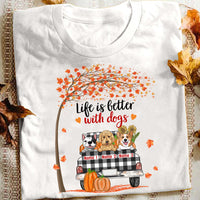 Personalized Life Is Better With Dog Fall Halloween T Shirt AG132 22O53 thumb 1