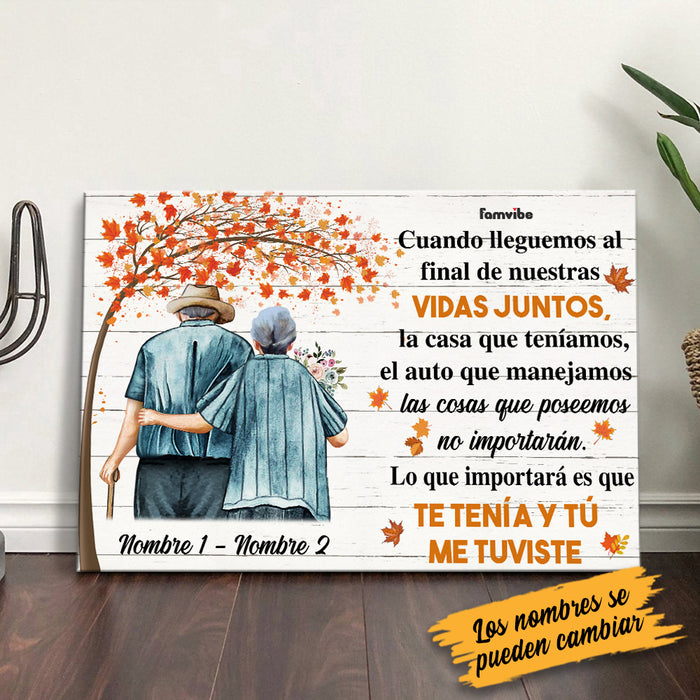 Personalized Couple Fall Spanish Poster AG121 30O34 1