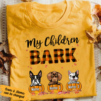 Personalized Fall Halloween My Children Bark T Shirt AG131 23O36 thumb 1