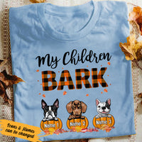 Personalized Fall Halloween My Children Bark T Shirt AG131 23O36 thumb 1
