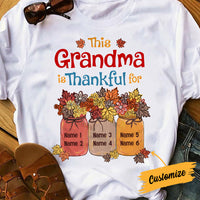 Personalized Mom Grandma Thankful Fall Halloween T Shirt AG123 81O34 thumb 1
