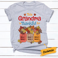Personalized Mom Grandma Thankful Fall Halloween T Shirt AG123 81O34 thumb 1