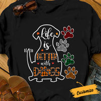 Personalized Dog Life Better Fall Halloween T Shirt AG126 24O57 thumb 1