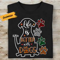 Personalized Dog Life Better Fall Halloween T Shirt AG126 24O57 thumb 1