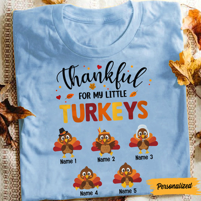 Personalized Grandma Turkey Fall T Shirt AG128 95O47 1