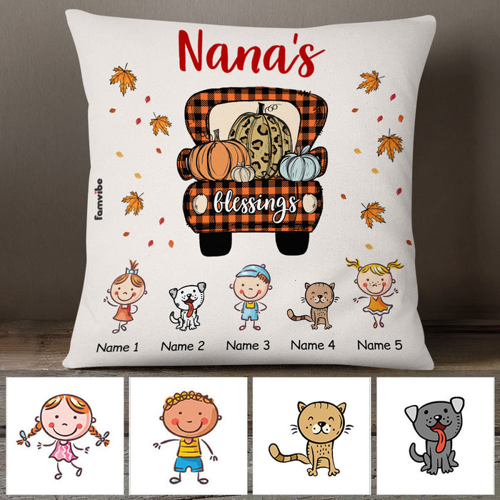 Personalized Fall Halloween Mom Grandma Pillow AG131 26O53 (Insert Included) 1