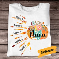 Personalized Fall Halloween Mom Grandma T Shirt AG122 26O34 thumb 1