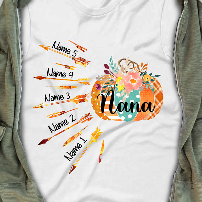 Personalized Fall Halloween Mom Grandma T Shirt AG122 26O34 1