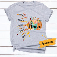 Personalized Fall Halloween Mom Grandma T Shirt AG122 26O34 thumb 1