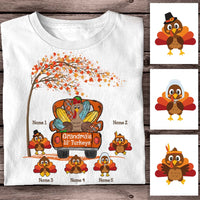 Personalized Grandma Turkey Fall T Shirt AG131 95O58 thumb 1