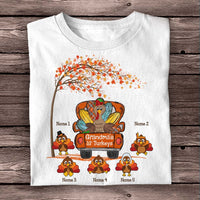 Personalized Grandma Turkey Fall T Shirt AG131 95O58 thumb 1