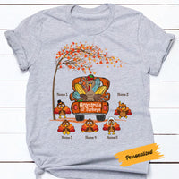 Personalized Grandma Turkey Fall T Shirt AG131 95O58 thumb 1