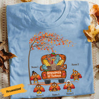 Personalized Grandma Turkey Fall T Shirt AG131 95O58 thumb 1