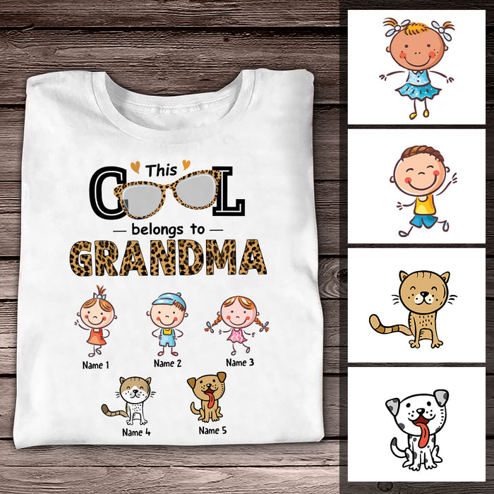 Personalized Mom Grandma T Shirt AG122 30O57 1