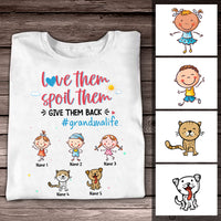 Personalized Mom Grandma T Shirt AG123 30O57 thumb 1